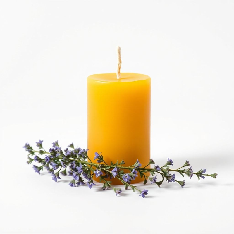 Hyssop | Purification | Beeswax Candle