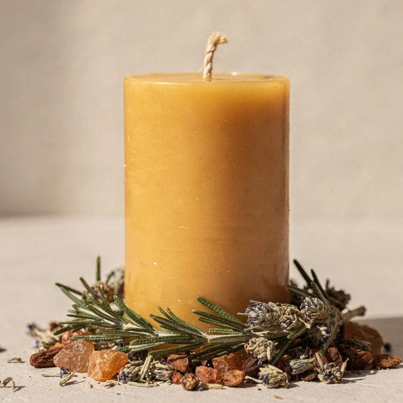 Home Protection Beeswax Candle - Unicorn Fairy Circles Beeswax Candle