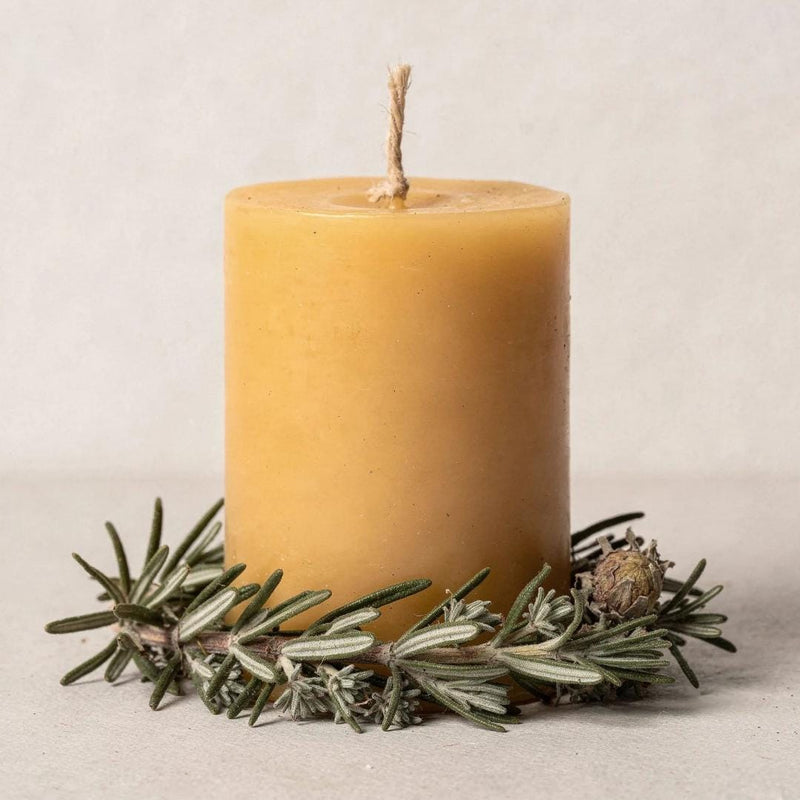Rosemary Beeswax Candle - Unicorn Fairy Circles Beeswax Candle