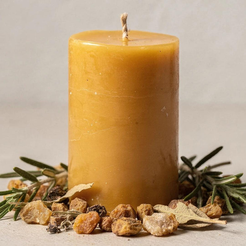 Personal Protection Beeswax Candle - Unicorn Fairy Circles Beeswax Candle