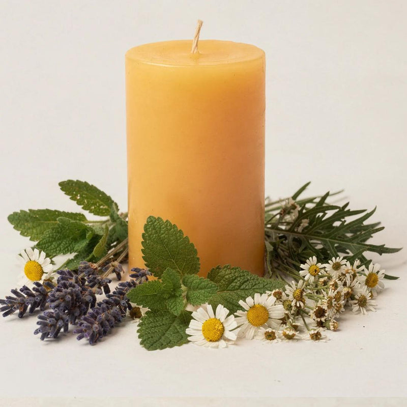 Quiet Mind Beeswax Candle - Unicorn Fairy Circles Beeswax Candle