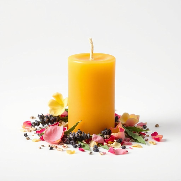 Tender Heart | Lavender, Lemon Balm, Rose | Self-Compassion, Emotional Healing, Self-Love | Beeswax Candle