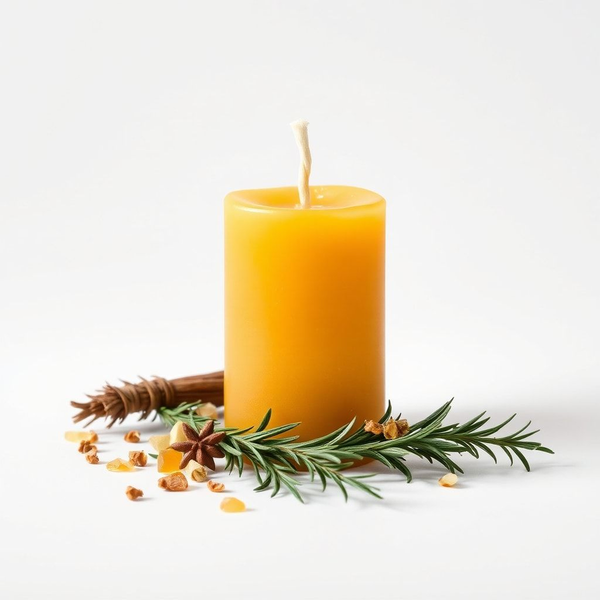 Sacred Shield | Frankincense, Hyssop, Rosemary | Sacred Boundaries, Purification, Protection | Beeswax Candle