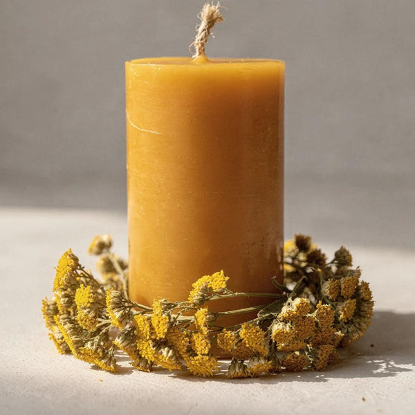 Yarrow Beeswax Candle - Unicorn Fairy Circles Beeswax Candle
