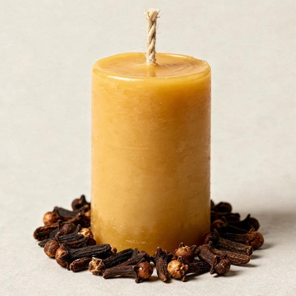 Clove Beeswax Candle - Unicorn Fairy Circles Beeswax Candle