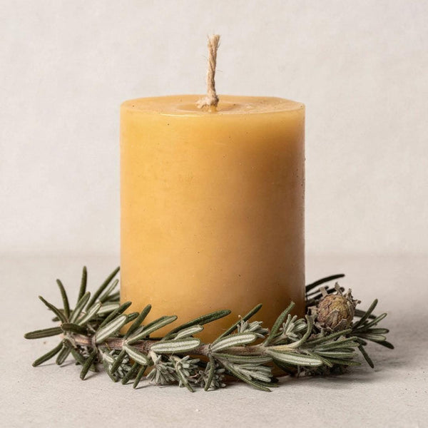 Rosemary Beeswax Candle - Unicorn Fairy Circles Beeswax Candle