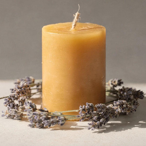 Lavender Beeswax Candle - Unicorn Fairy Circles Beeswax Candle