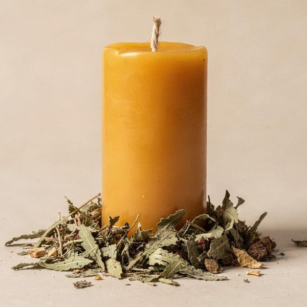 Damiana Beeswax Candle - Unicorn Fairy Circles Beeswax Candle