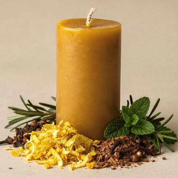 Apothecarys Winter Beeswax Candle - Unicorn Fairy Circles Beeswax Candle