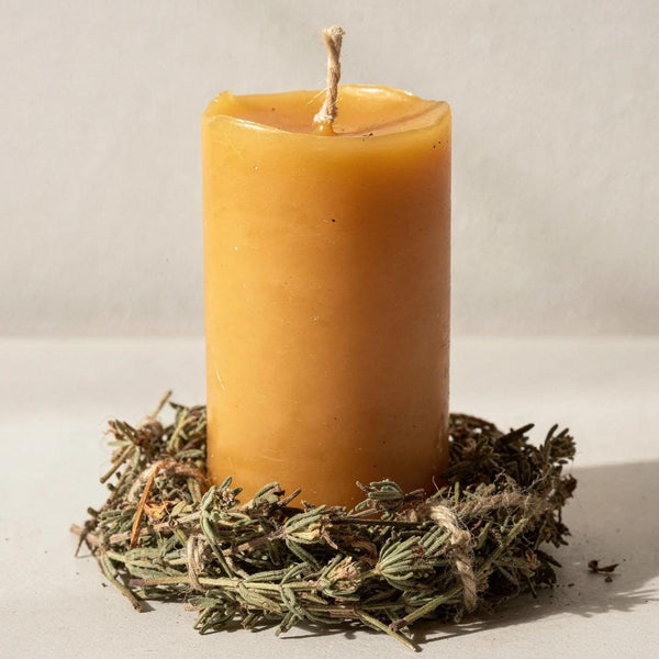 Thyme Beeswax Candle - Unicorn Fairy Circles Beeswax Candle