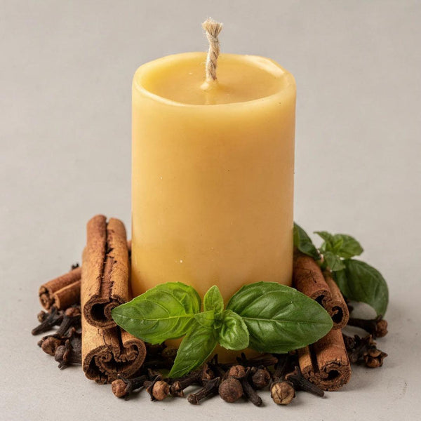 Quick Money Beeswax Candle - Unicorn Fairy Circles Beeswax Candle