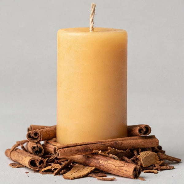 Cinnamon Beeswax Candle - Unicorn Fairy Circles Beeswax Candle