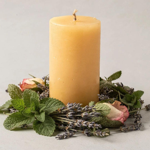 Emotional Healing Beeswax Candle - Unicorn Fairy Circles Beeswax Candle