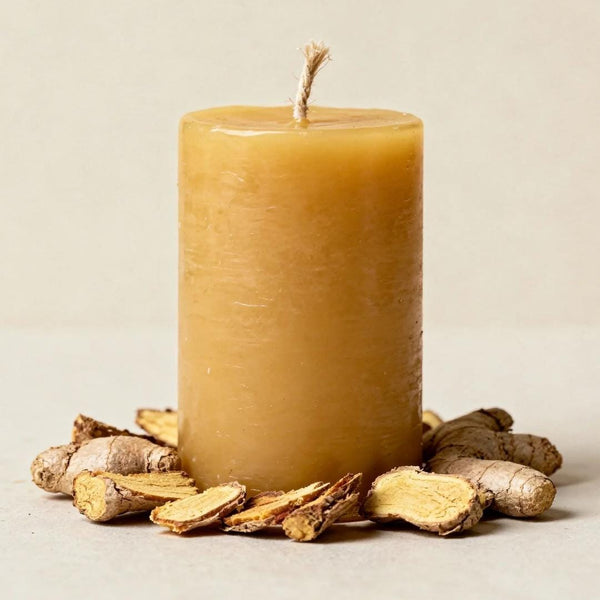 Ginger Beeswax Candle - Unicorn Fairy Circles Beeswax Candle