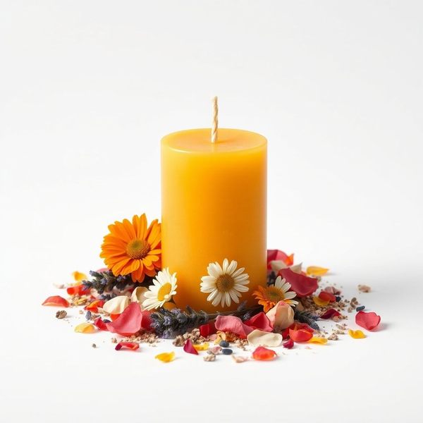 Inner Radiance | Chamomile, Calendula, Rose, Lavender | Self-Love & Confidence | Beeswax Candle