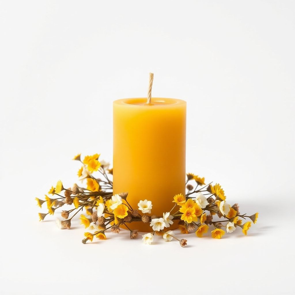Yarrow | Protection | Beeswax Candle